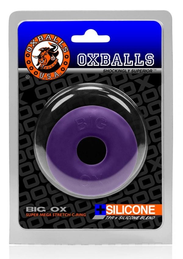 Big Ox Super Mega Stretch Cockring Silicone Purple