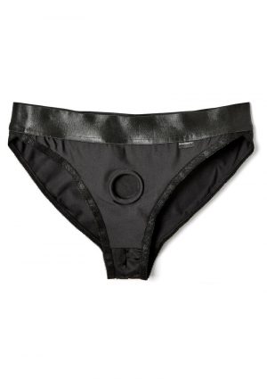 EM. EX. Active Harness Wear Silouette Harness Bikini Cut Black Double Extra Large -34-37