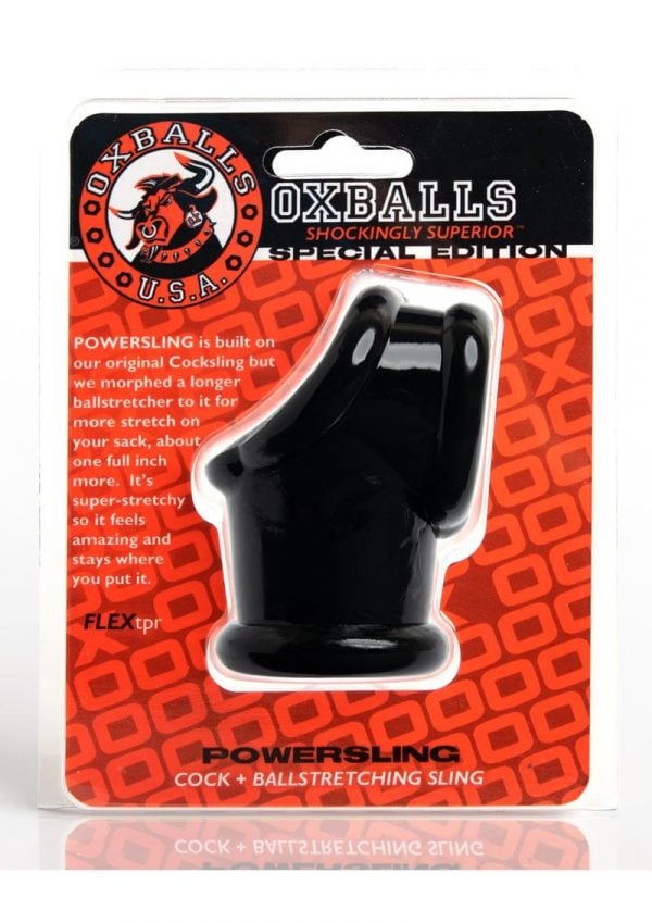 Oxballs Powersling Cock and Ball Stretching Sling Black