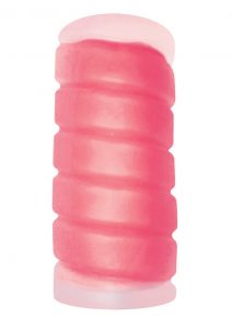 Jack It Duo Jelly Textured Masturbator Stroker Cherry