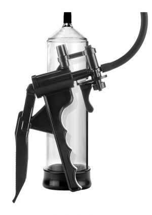 Linx Trigger Pump Penis Pump Latex Free Clear/Black