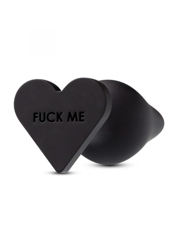 Temptasia Fuck Me Silicone Anal Plug Black 4.25 Inch