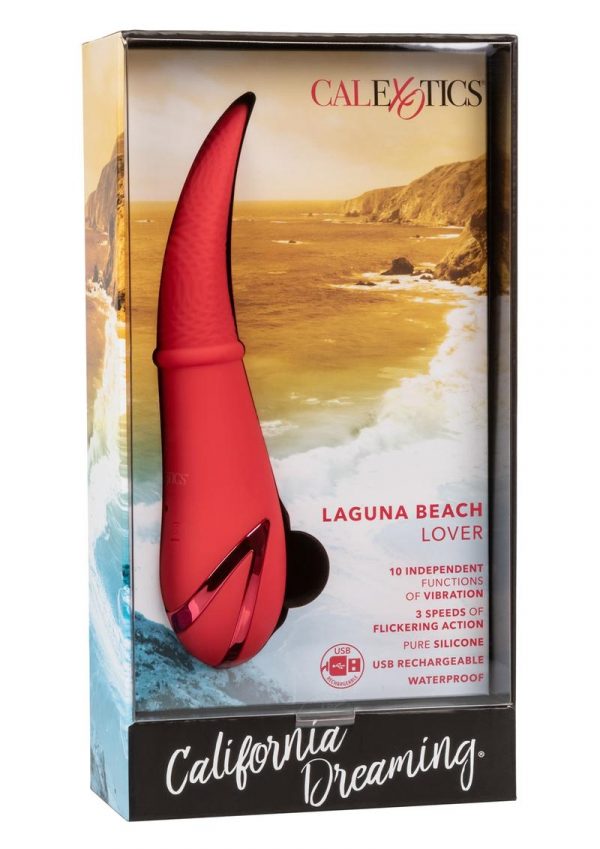 California Dreaming Laguna Beach Lover Silicone Rechargeable Waterproof  Red