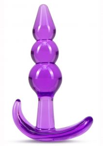 B Yours Triple Bead Anal Plug Purple