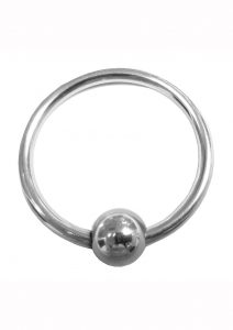 Rouge Stainless Steel Glans Ring With Ball