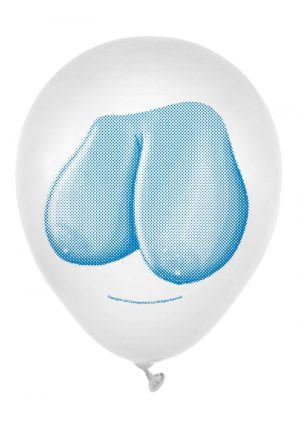 Candy Prints Dirty Balloon Mini Boob Style Latex 9 Inches 8 Each Per Bag