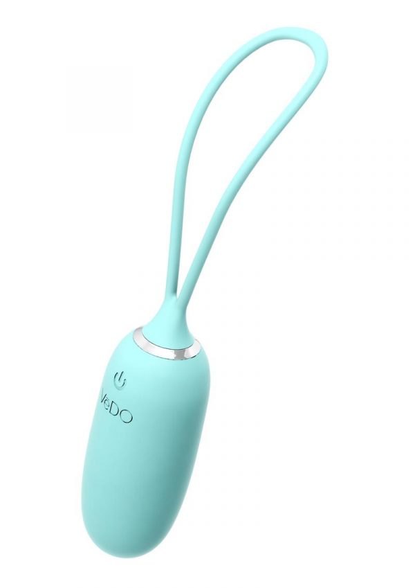 VeDO Kiwi Rechargeable Silicone Insertable Bullet Vibrator - Tease Me Turquoise