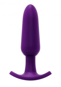 VeDO Bump Plus Rechargeable Silicone Anal Vibrator With Remote Control - Deep Purple