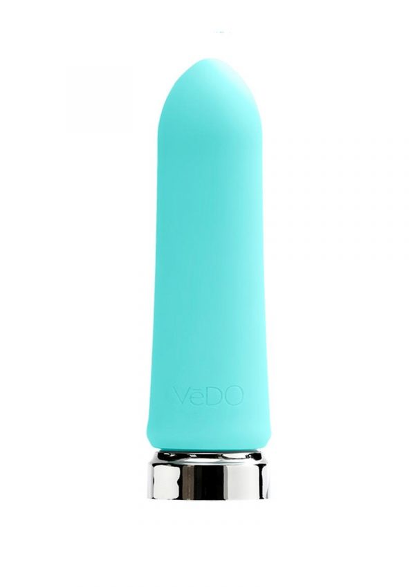 VeDO Bam Rechargeable Silicone Bullet Vibrator - Tease Me Turquoise