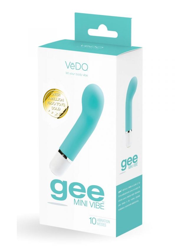 VeDO Gee Silicone Mini Vibrator - Tease Me Turquoise