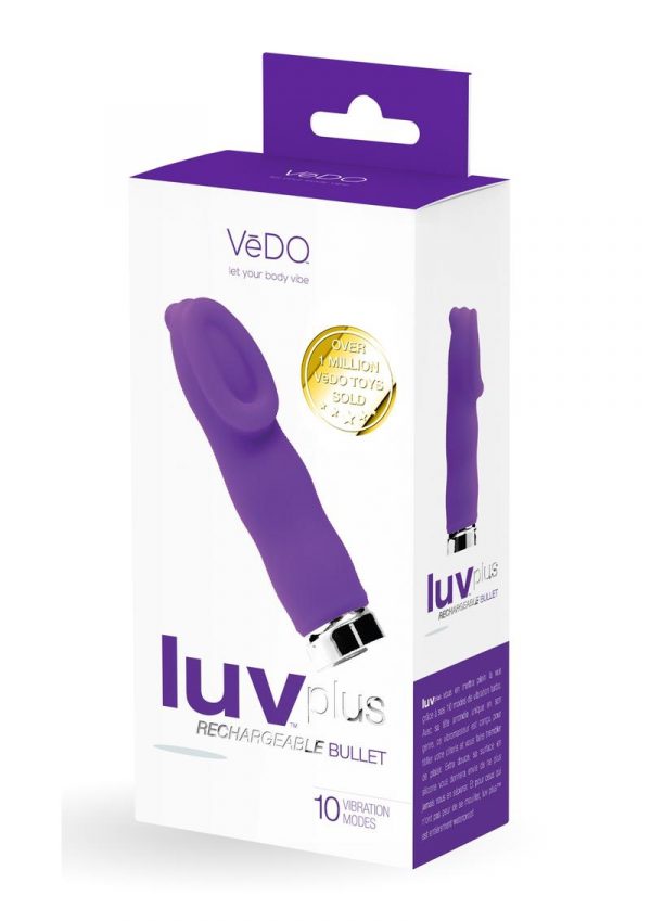 VeDO Luv Plus Rechargeable Silicone Bullet Vibrator - Into You Indigo