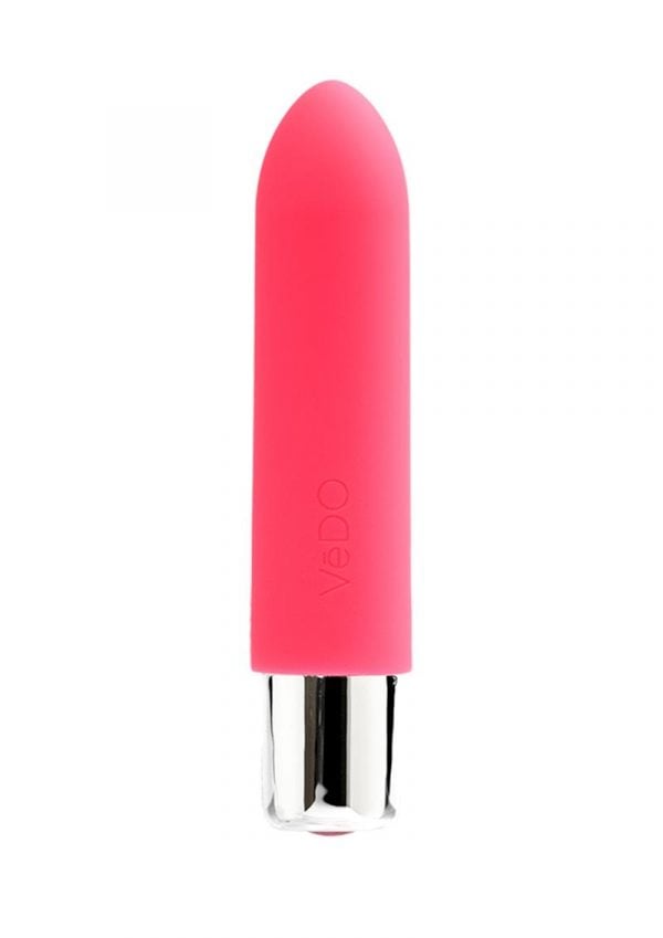 VeDO Bam Mini Rechargeable Silicone Bullet Vibrator - Foxy Pink