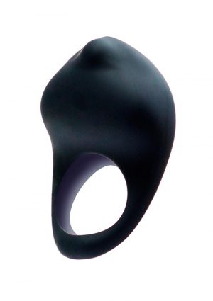 VeDO Roq Rechargeable Vibrating Silicone Cock Ring - Just Black