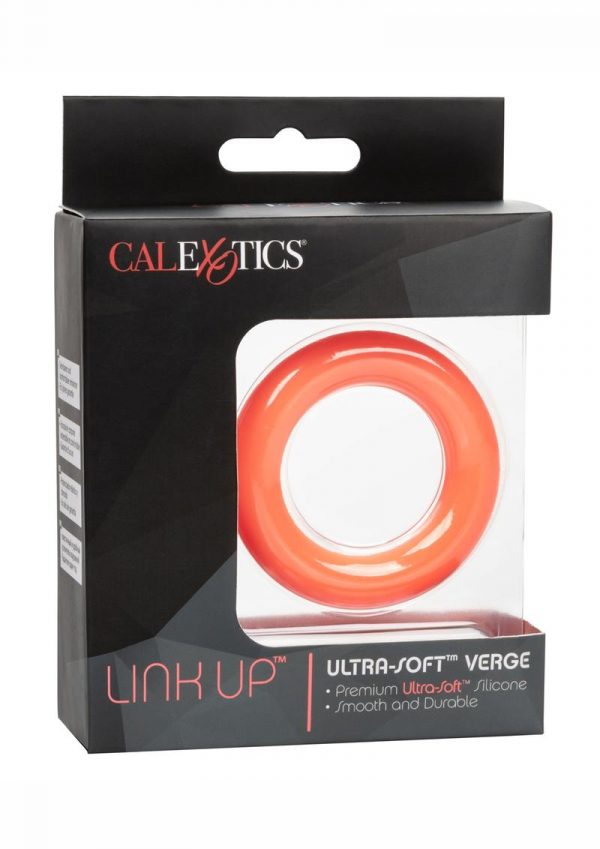 Link Up Ultra-Soft Verge Cock Ring - Orange