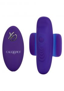 Calexotics Lock-N-Play Silicone Rechargeable Panty Vibrator - Purple