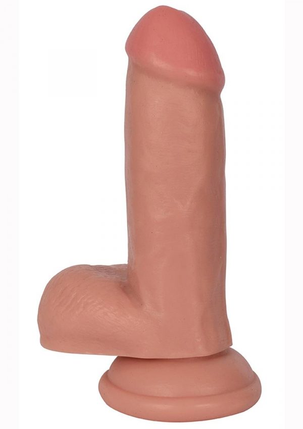 Jock Realistic Dildo With Balls 6in - Vanilla