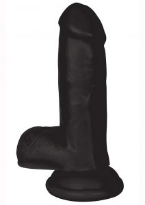 Jock Realistic Dildo With Balls 6in - Black