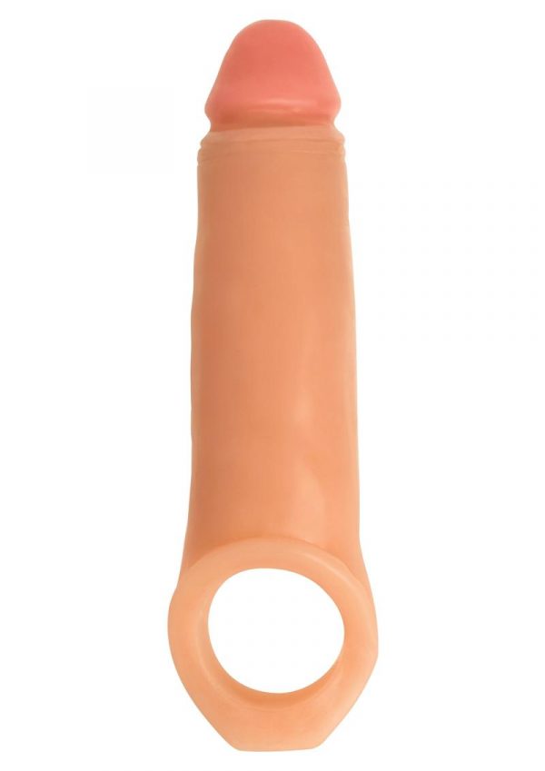 Jock Realistic Penis Enhancer With Ball Strap 2in - Vanilla