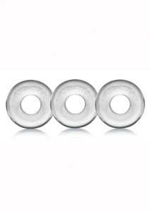 Oxballs Ringer Donut Cock Ring (3 Pack) - Clear