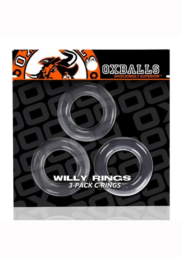 Oxballs Willy Rings Cock Ring (3 Pack) - Clear