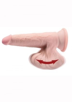 King Cock Triple Density Cock With Swinging Balls 6in - Vanilla