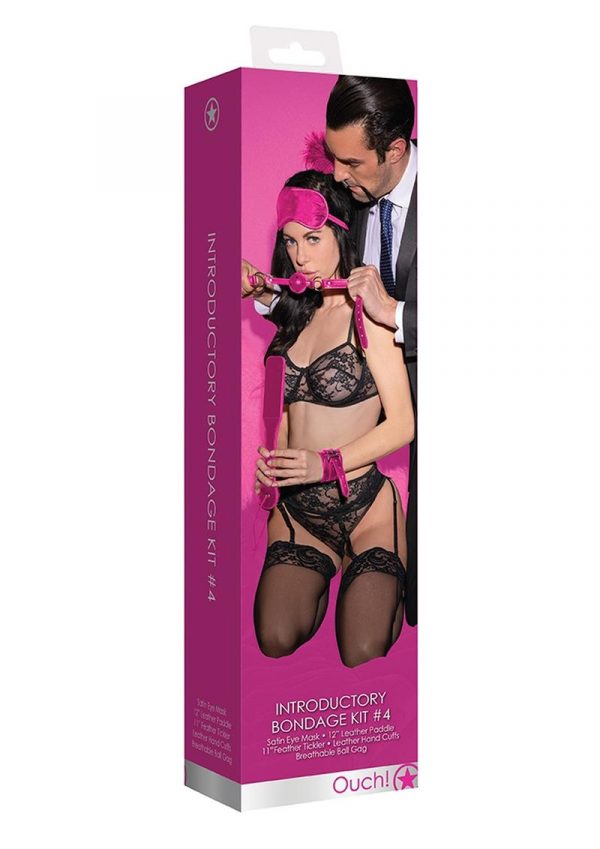 Ouch! Kits Introductory Bondage Kit #4 5pc - Pink