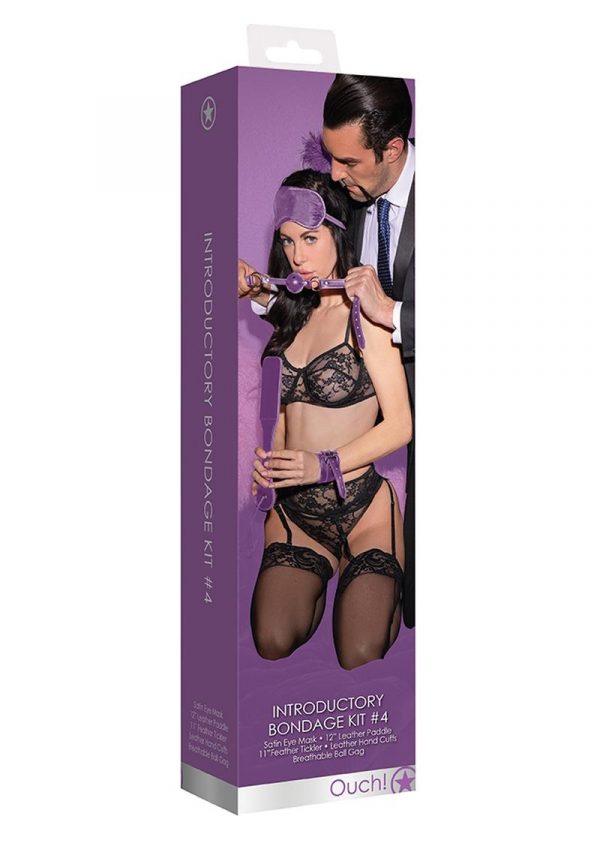 Ouch! Kits Introductory Bondage Kit #4 5pc - Purple