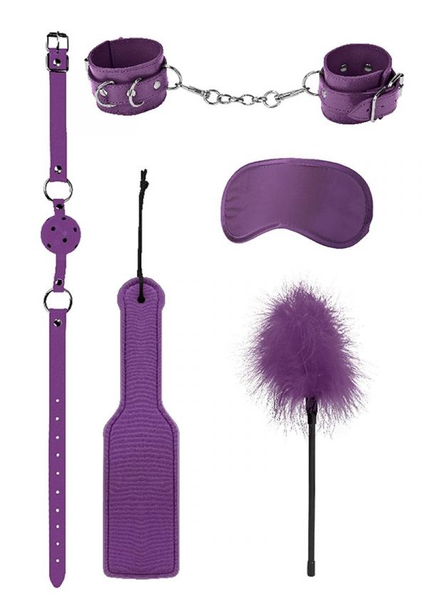 Ouch! Kits Introductory Bondage Kit #4 5pc - Purple