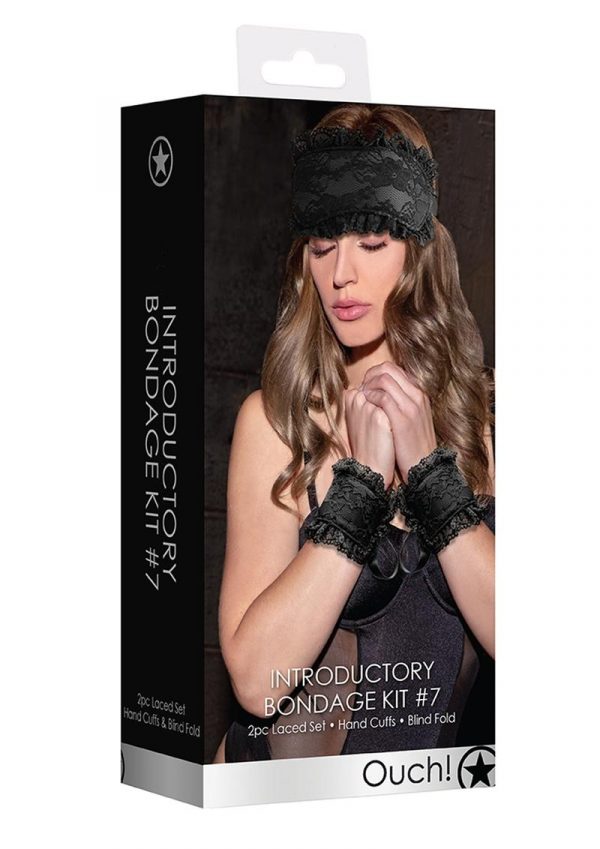 Ouch! Kits Introductory Bondage Kit #7 2pc - Black