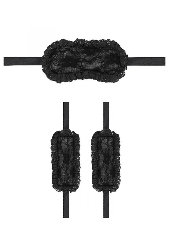 Ouch! Kits Introductory Bondage Kit #7 2pc - Black