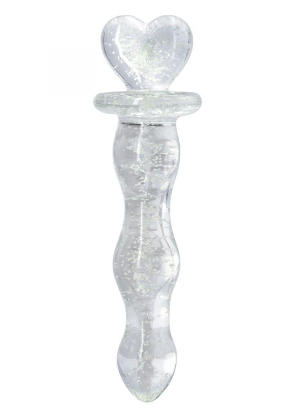 Firefly Glass Heart A Glow Probe Glow In The Dark - Clear