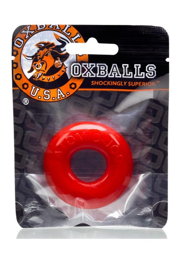 Oxballs Atomic Jock Do-Nut-2 Fatty Cock Ring - Red