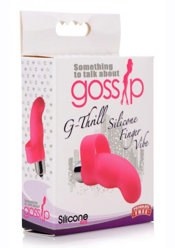 Gossip G-Thrill Rechargeable Silicone One Touch G-Spot Vibrator with Full Size Bullet - Pink