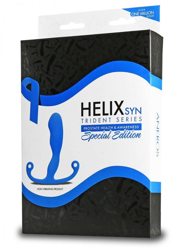 Trident Series Helix Syn P-Spot Prostate Stimulator - Blue