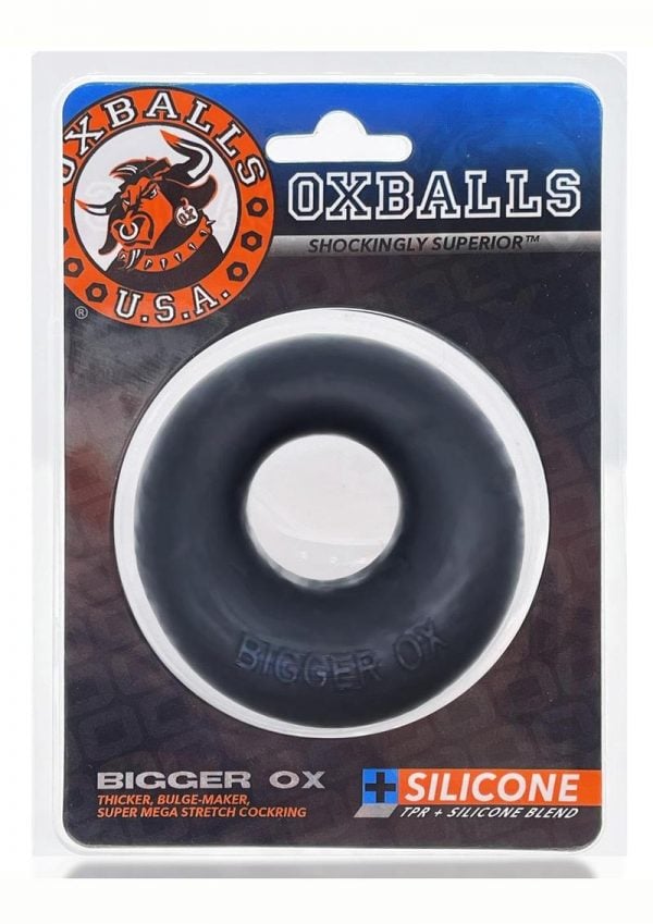 Oxballs Bigger Ox Silicone Cock Ring - Black Ice