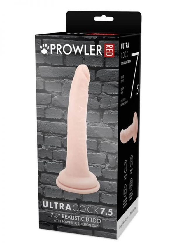 Prowler Red Ultra Cock Realistic Dildo 7.5in - Vanilla