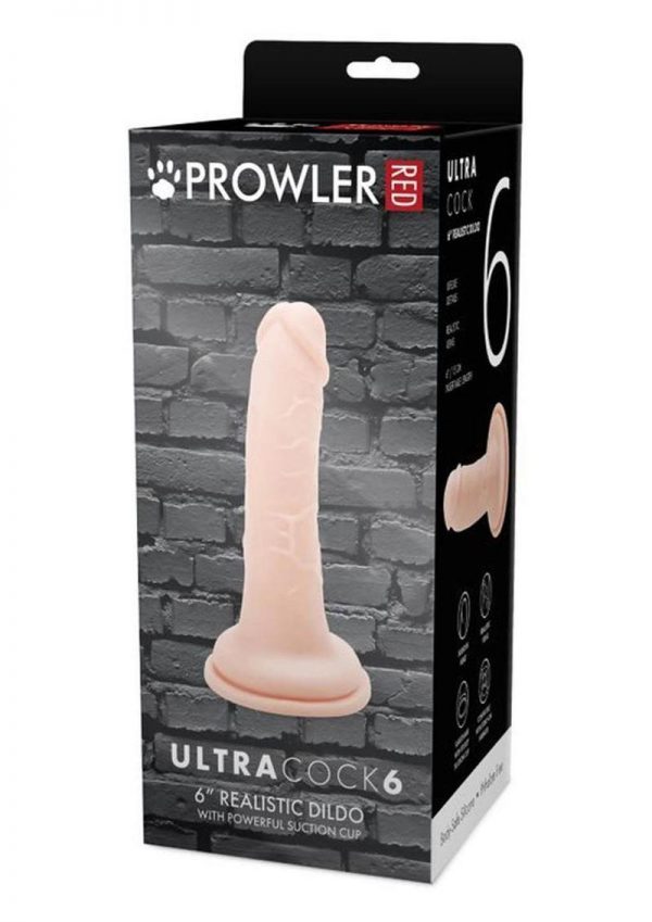 Prowler Red Ultra Cock Realistic Dildo 6in - Vanilla