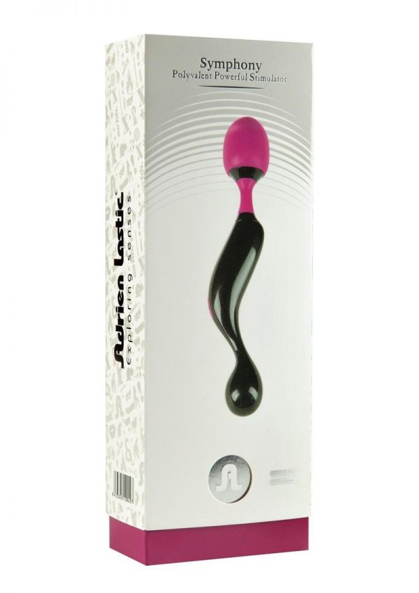 Symphony Rechargeable Silicone Massager - Black