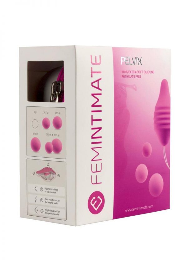 Femintimate Pelvix Trainer Silicone Kegal Balls Kit - Pink