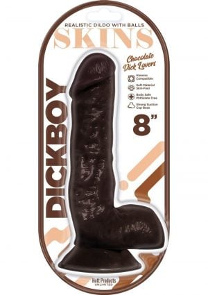 Dickboy Skins Chocolate Lovers Dildo 8in