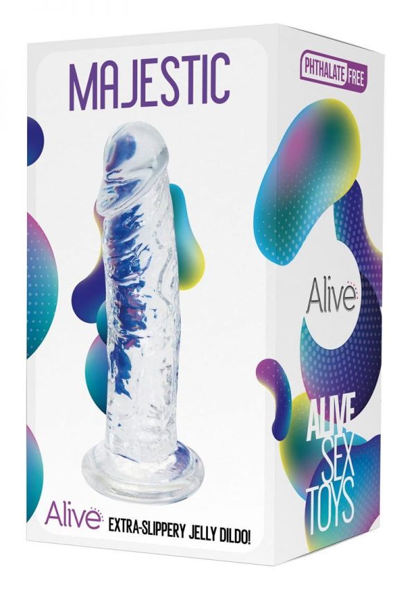 Alive AL. Majestic Jelly Dildo - Clear