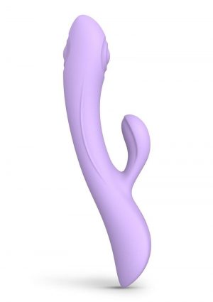 Bunny andamp; Clyde Rechargeable Silicone Rabbit Vibrator - Viva Mauve