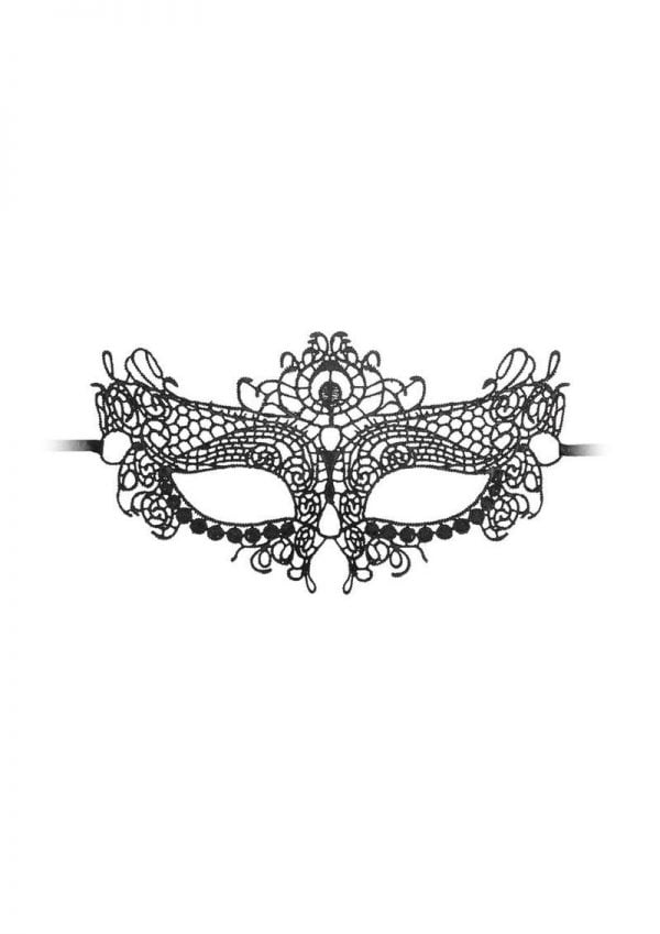 Ouch! Lace Eye-Mask Queen - Black