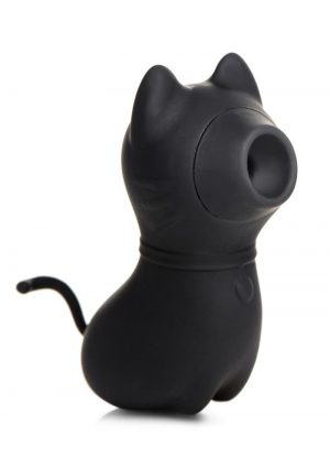 Shegasm Sucky Kitty Rechargeable Silicone Clitoral Stimulator - Black