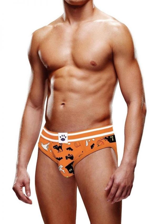 Prowler Halloween Brief - Medium - Orange/Black