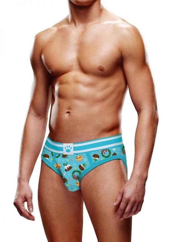 Prowler Christmas Pudding Brief - XSmall - Blue/White