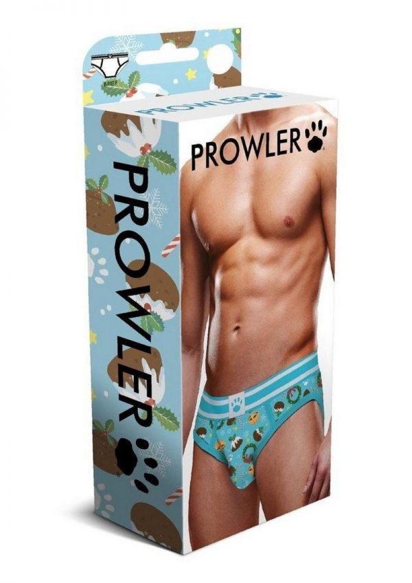 Prowler Christmas Pudding Brief - XXLarge - Blue/White