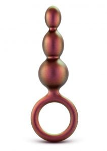 Anal Adventures Matrix Beaded Loop Silicone Plug - Copper