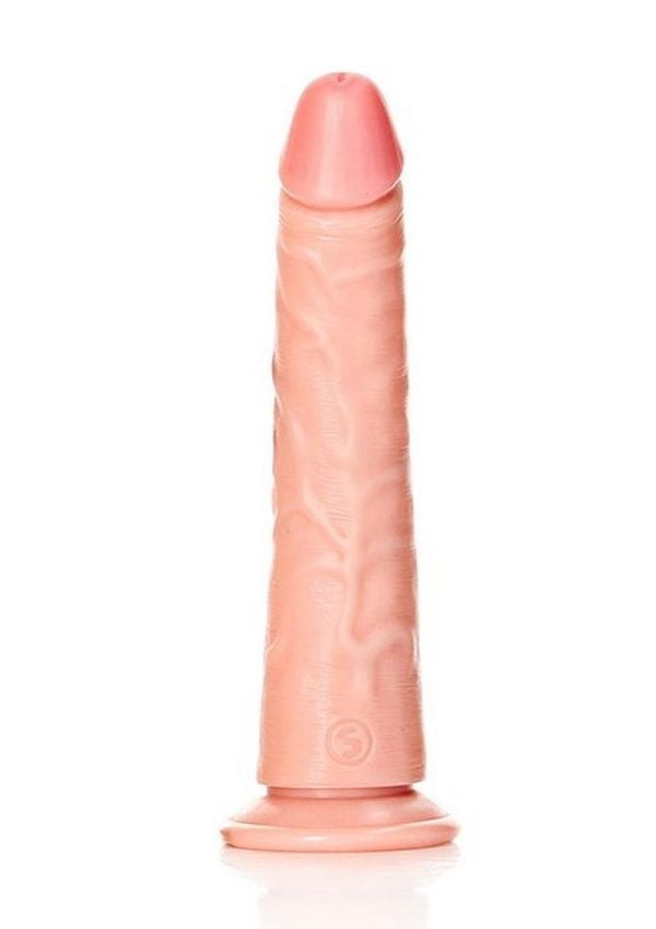 RealRock Slim Realistic Dildo with Suction Cup 7in - Vanilla