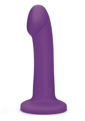 WhipSmart Remote Control Rechargeable Silicone G-Spot/P-Spot Dildo 7in - Purple